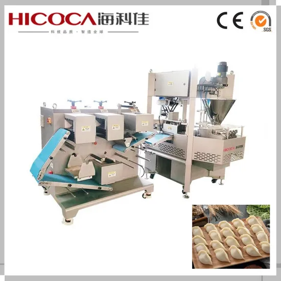 Máquina de fazer embalagens para rolinhos primavera Gyoza e linha de produção de bolinhos