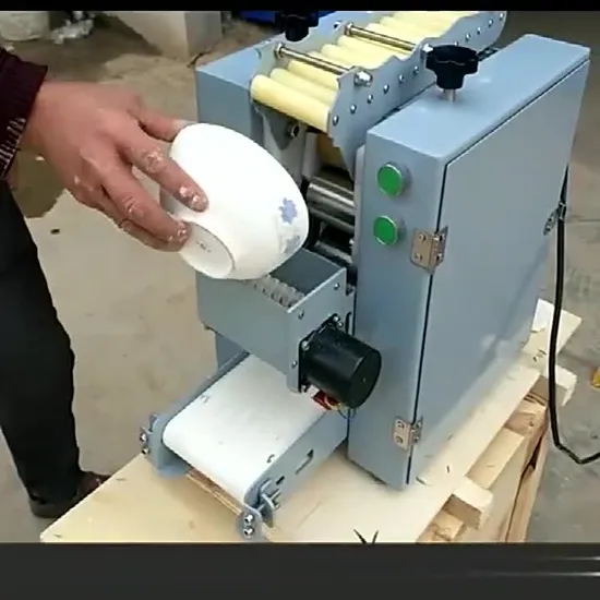 Nova máquina de fazer tortilhas de farinha de design Máquina de pele de bolinho de wonton Máquina de tortilha automática